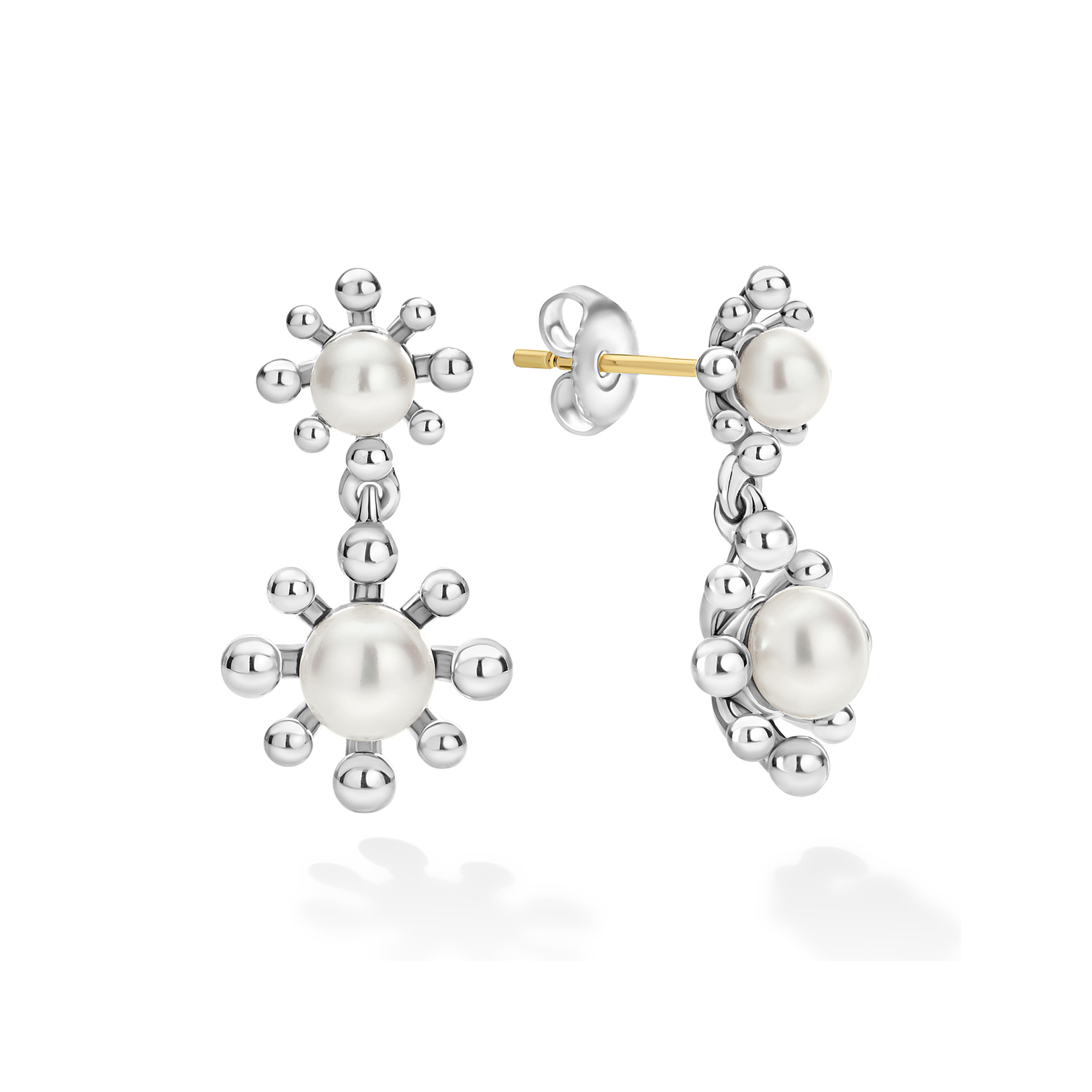 LAGOS Luna Fleur Pearl Drop Earrings